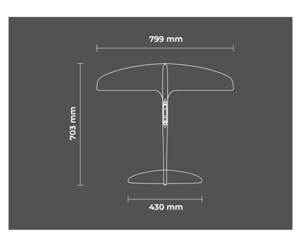 Sabfoil Carbonglass hydrofoil glider 799-703-430/GLD
