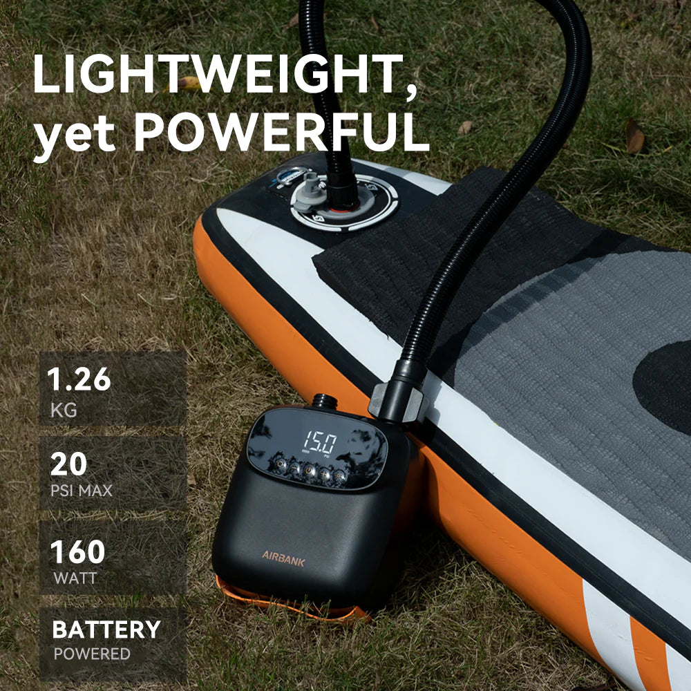 AIRBANK Electric Air Pump for SUPs, Wings & Kites