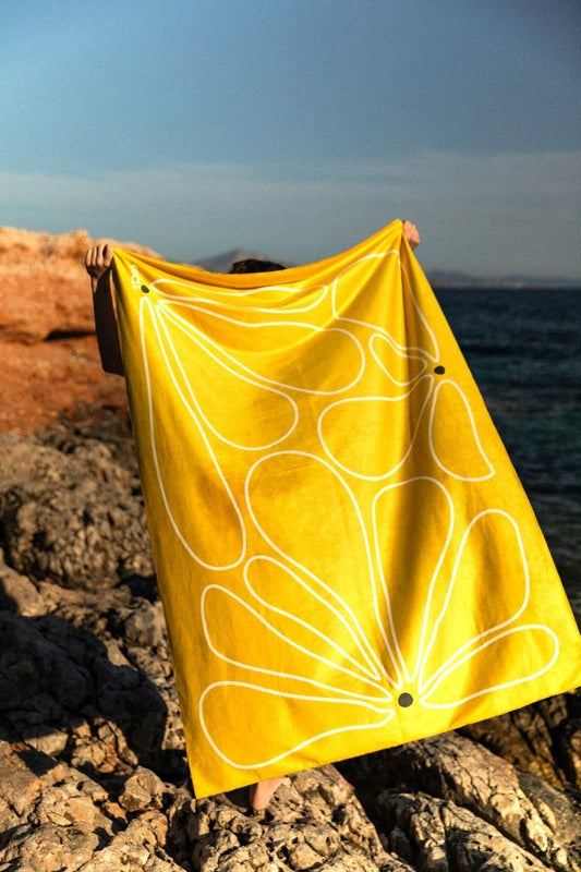 One Zipper Beach Towel - Margarita