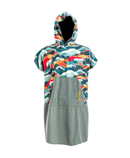 Unisex OneZipper Super Waves • Adults Poncho
