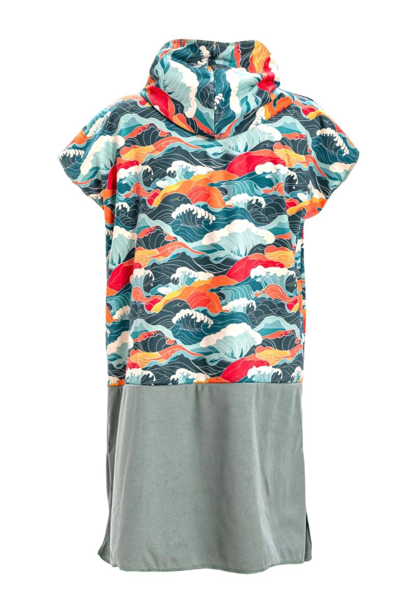 Unisex OneZipper Super Waves • Adults Poncho