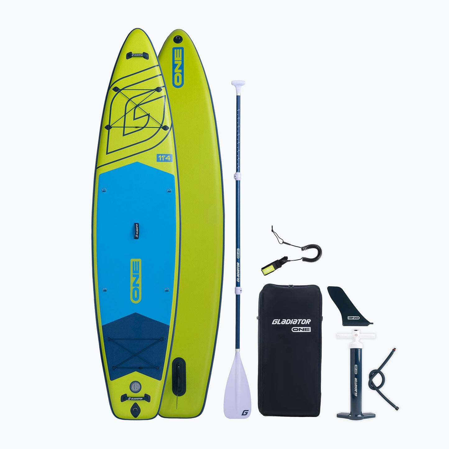 Gladiator ONE 11’4 Lime & White SUP Board