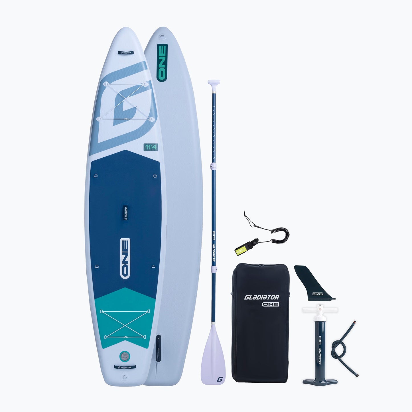 Gladiator ONE 11’4 Lime & White SUP Board