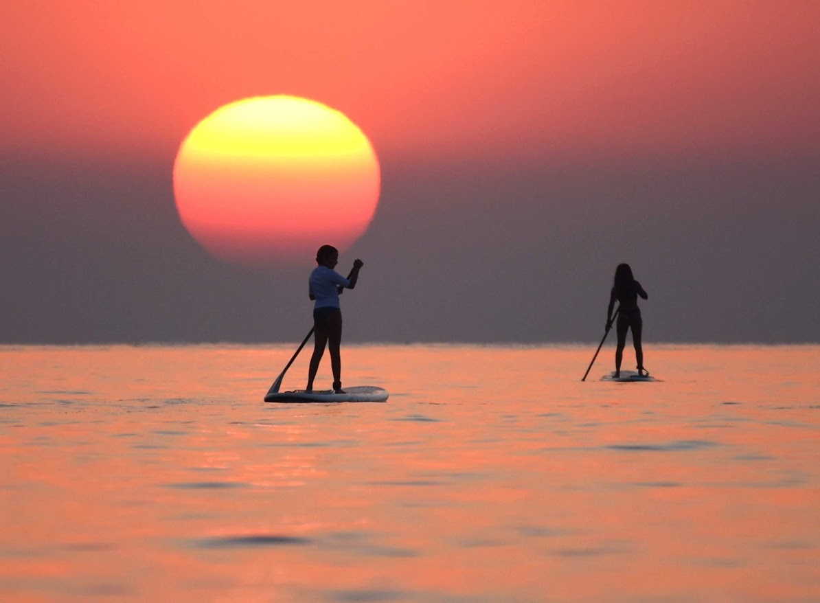 Sunrise sup tour in Larnaca.Best things to do in Larnaca Cyprus.