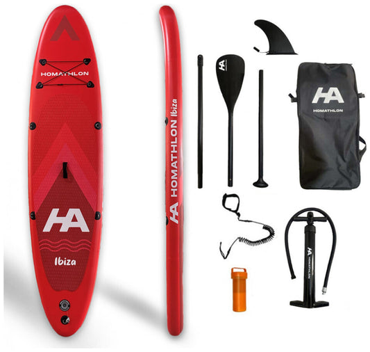 Homathlon Ibiza Inflatable SUP 10'4" Red