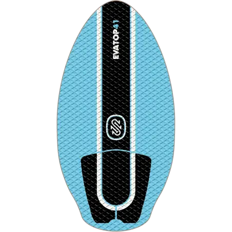 Skim One 41-inch EVA skimboard with blue EVA deck and wood base, available in Cyprus