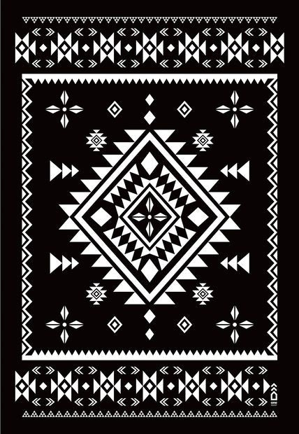 OneZipper Black Beach Towel