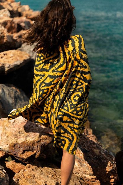 OneZipper Tribal Beach Towel