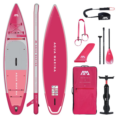 Aqua Marina Coral Touring 11'6" Raspberry Inflatable Paddleboard