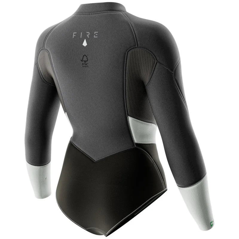 Women Wetsuit Shorty Fire Sunset 2/2