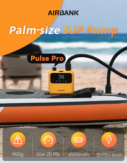 Airbank Pulse Pro Electric Pump for SUPs, Wings & Kites - New