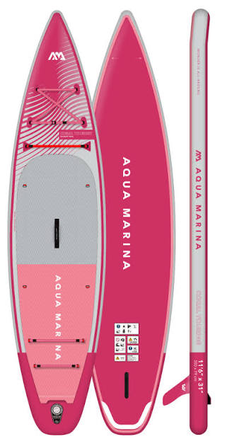 Aqua Marina Coral Touring 11'6" Raspberry Inflatable Paddleboard