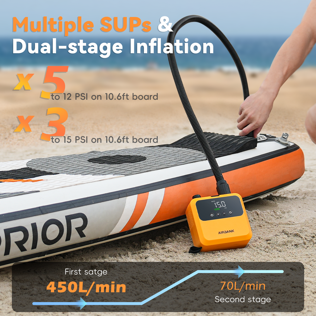 Airbank Pulse Pro Electric Pump for SUPs, Wings & Kites - New