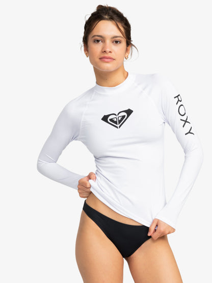 Women Long Sleeve Rashguard White
