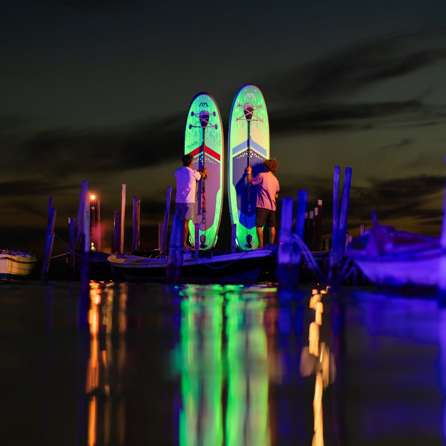 Ray 11'0" Inflatable Paddleboard with Advanced Illumination System