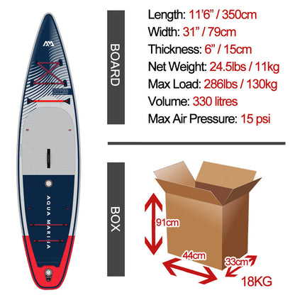 Aqua Marina Hyper 11'6'' Inflatable SUP Board