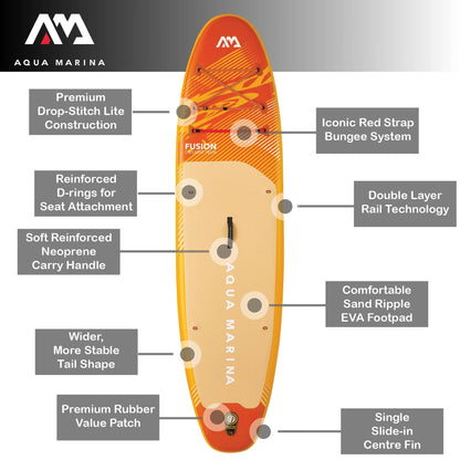 Fusion 10'10" All Round Inflatable Paddleboard - New 2026