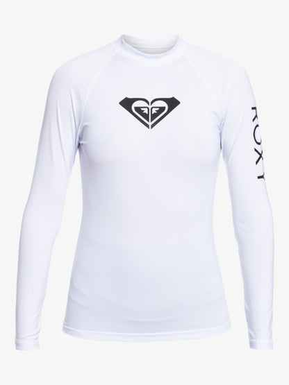 Women Long Sleeve Rashguard White